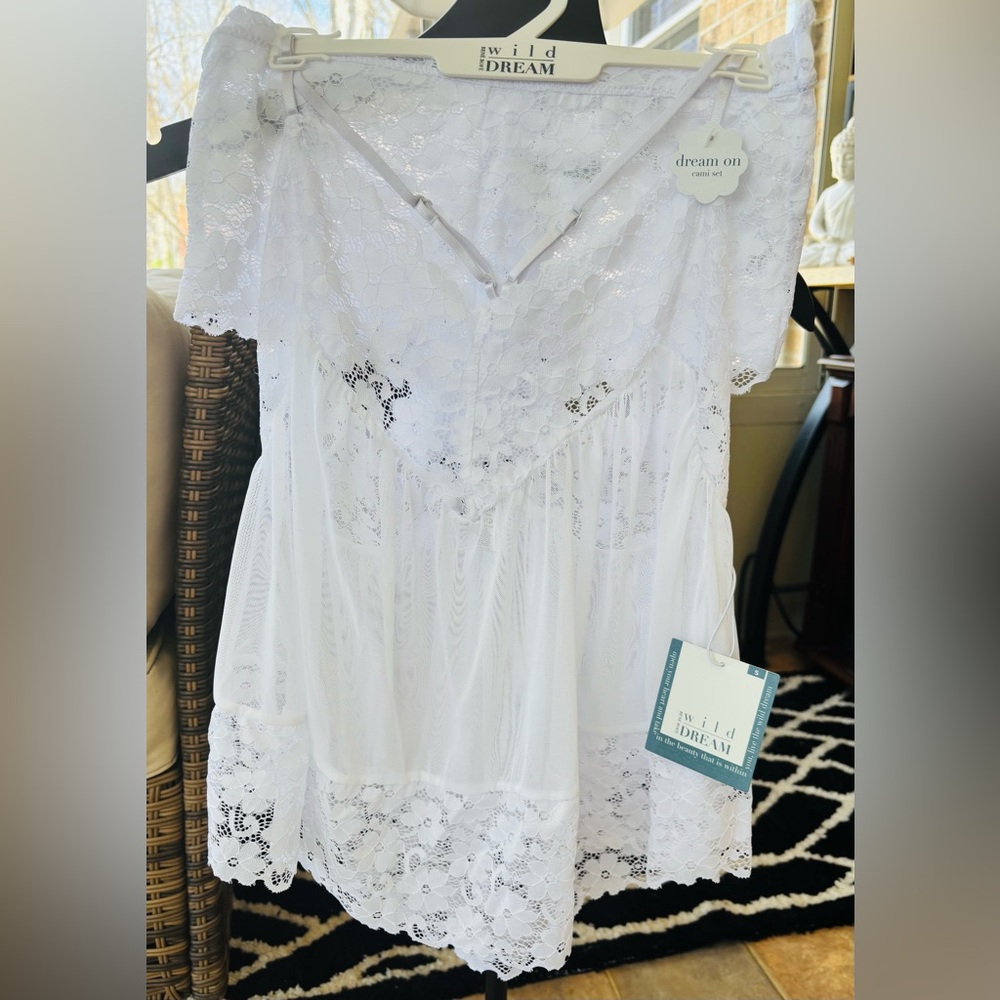 Dream On White Lace Cami Set 🤍🌹| NWT